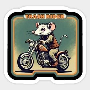 Possum on motorcycle Sticker